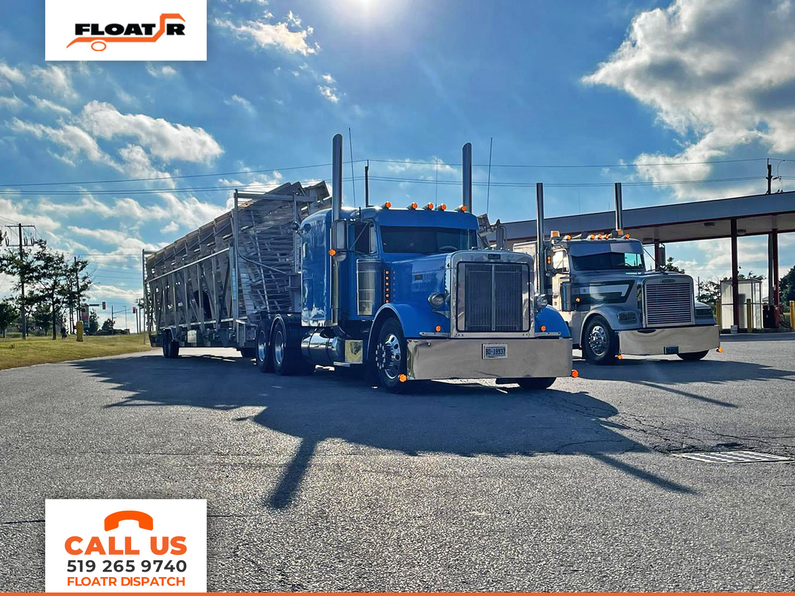 Transport Truck moving freight