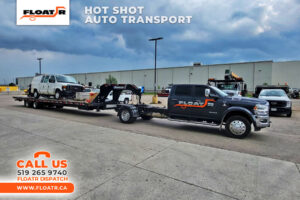 Hot Shot hauling an auto transport to Kitchener