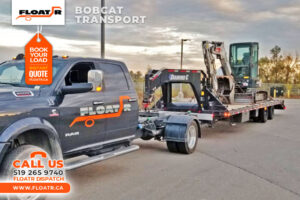 hot shot hauling a bobcat transport to Kingston