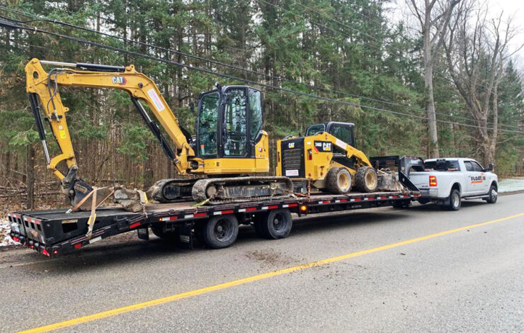 construction equipment transport